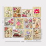 Wallity Set de 12 Cuadros Decorativos MDF Multicolor de 20 x 15 cm
